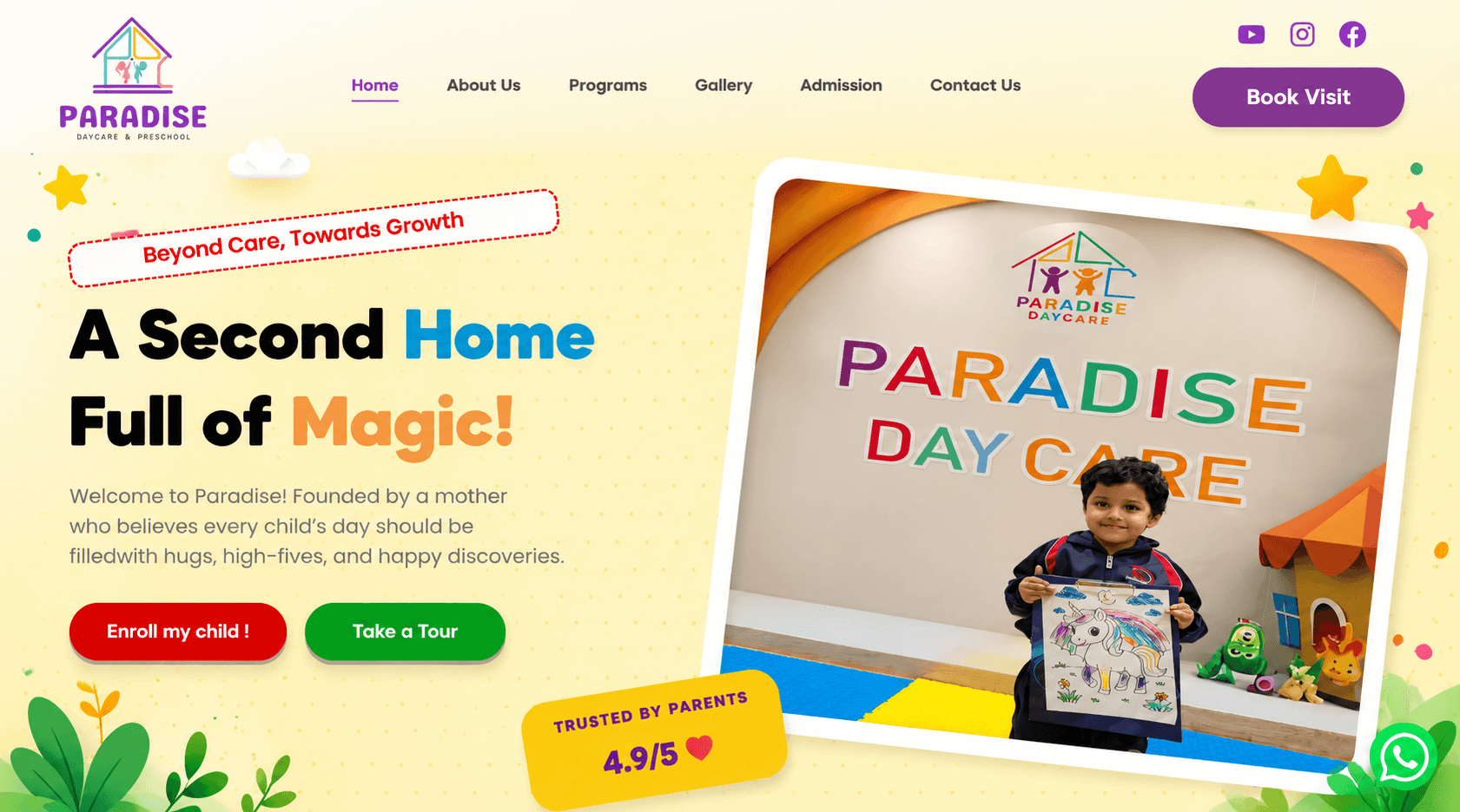 Paradise Daycare Website