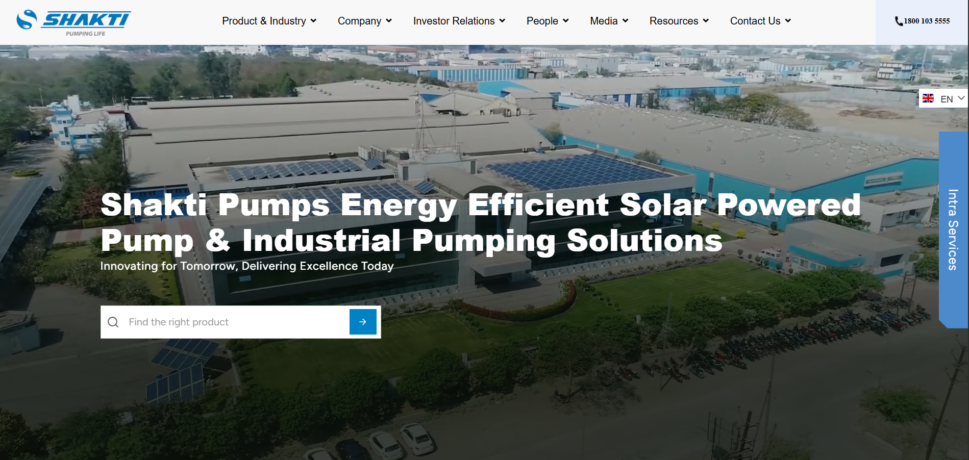 Shakti Pumps Website Preview